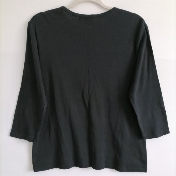 Lauren Ralph Lauren Women's Black Blouse Size L - Picture 4 of 5